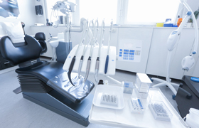dental office with tools